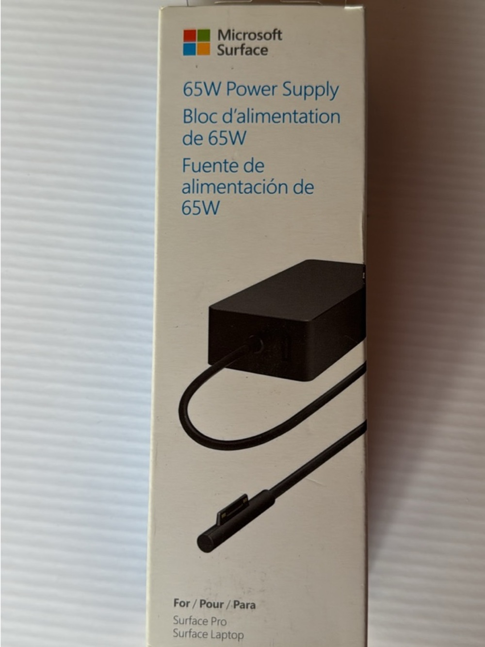 Microsoft Surface 65W Power Supply Charger - Black